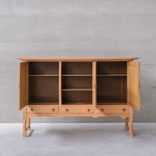 Mid Century Dänisches Eichenholz-Sideboard, 1960er Jahre