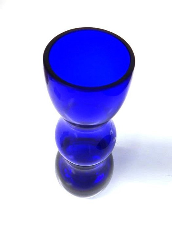 Image 1 of Handgefertigte Vase - Vertieftes Glas - Murano - 2000