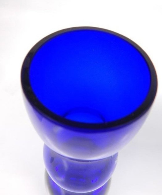 Image 1 of Handgefertigte Vase - Vertieftes Glas - Murano - 2000