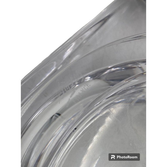 Image 1 of Vintage Aschenbecher aus gegossenem Kristall, Frankreich 1970