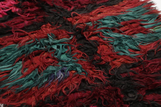 Image 1 of Designer Handgewebt Kelim Modern Und Pflanzen Natur Farbe - Kelim - 282 Cm - 108 Cm - Zottel Kelim