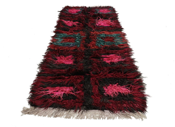 Image 1 of Designer Handgewebt Kelim Modern Und Pflanzen Natur Farbe - Kelim - 282 Cm - 108 Cm - Zottel Kelim