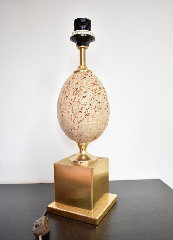 Image 1 of Sechziger Jahre Lampe mit Straußenei