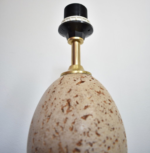 Sechziger Jahre Lampe mit Straußenei