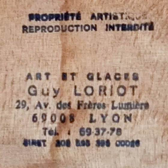 Image 1 of Vintage-Spiegel von Guy Loriot, Frankreich 1980er Jahre