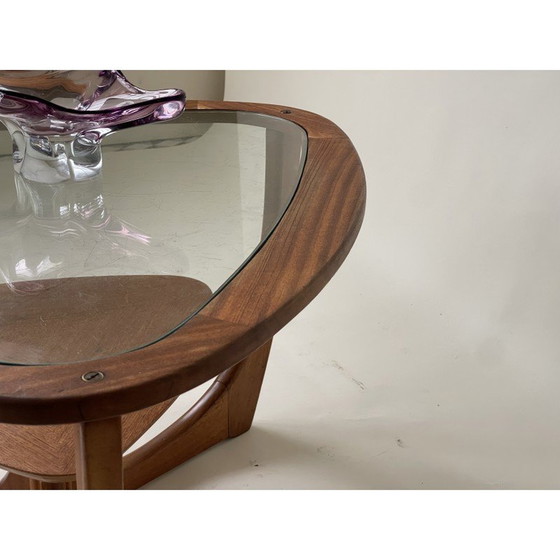 Image 1 of Vintage Couchtisch aus Teakholz und Glas, UK 1970