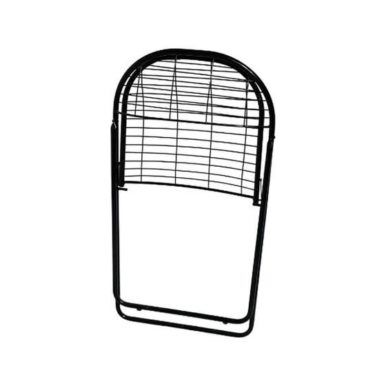 Image 1 of Niels Gammelgaard - IKEA - Drahtstuhl - klappbar - schwarz - mehrfach vorrätig - 1980er Jahre