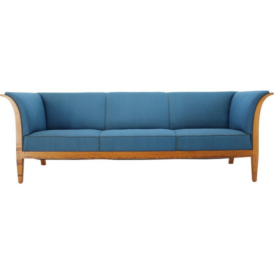 Image 1 of 3-Sitzer-Sofa aus Mahagoni von Frits Henningsen, Dänemark 1940