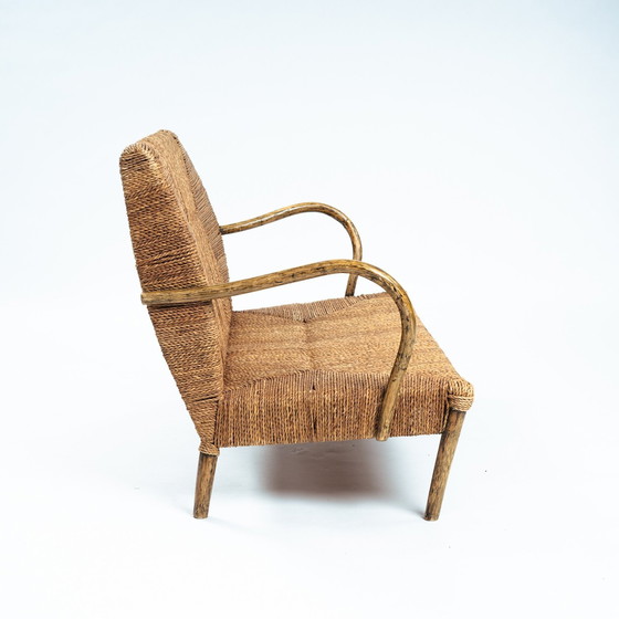 Image 1 of Japanisches Seil-Bambus-Sofa, 1970er Jahre