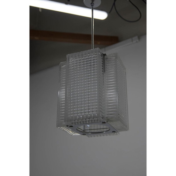 Image 1 of Mid-Century Glas-Hängeleuchte, Tschechoslowakei 1970er Jahre