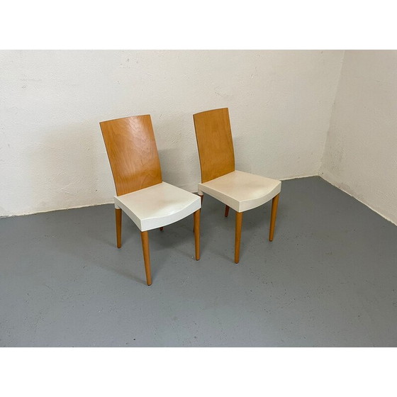 Image 1 of Paar Vintage-Stühle aus Buche und Kunststoff von Philippe Starck für Kartelll, Italien 1996