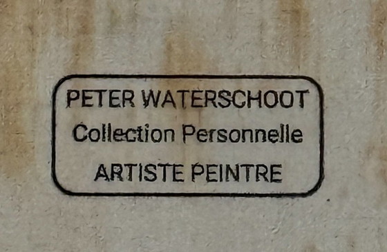 Image 1 of Peter Waterschoot ( 1969-2022 ) Wunderschöne Abstrakte Komposition Von Qualität