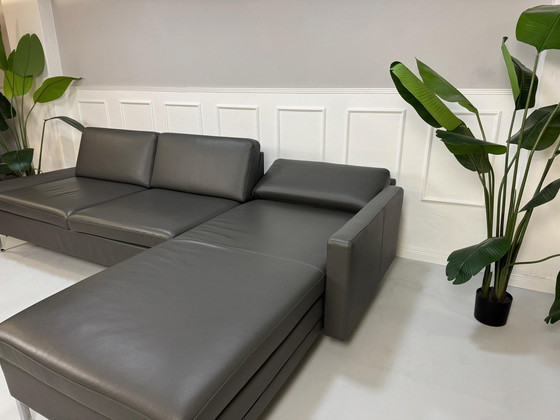 Image 1 of Brühl Alba Ecksofa Designer Sofa Couch Leder Grau