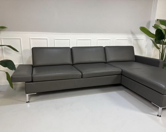 Image 1 of Brühl Alba Ecksofa Designer Sofa Couch Leder Grau