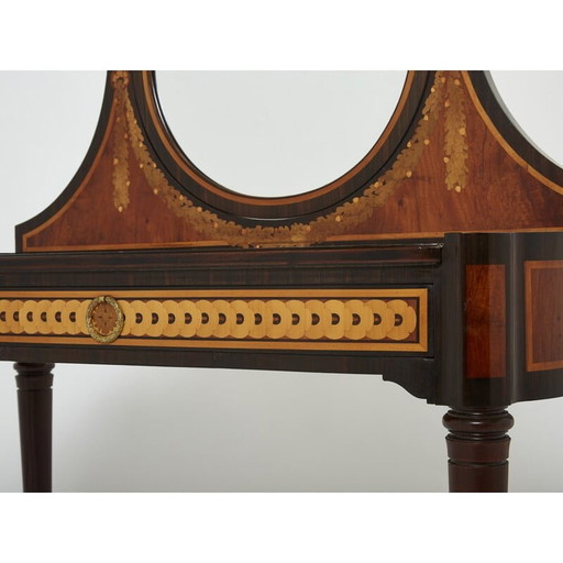 Vintage Art Deco Intarsien-Waschtisch, 1920