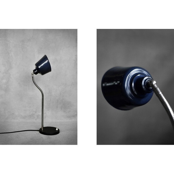 Image 1 of Industrielle Schreibtischlampe aus Metall, Polen 1950