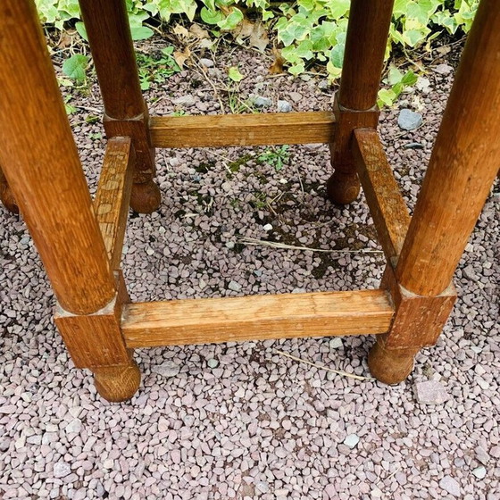 Image 1 of Satz von 6 Hockern aus Eiche im Vintage-Stil