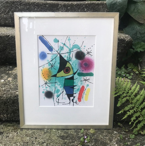 Image 1 of Originallithografie - Surrealistischer Fisch - Joan Miró - 1960