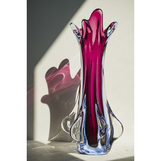 Murano Sommerso Vase von Flavio Poli