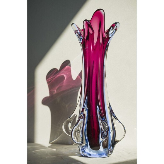 Image 1 of Murano Sommerso Vase von Flavio Poli