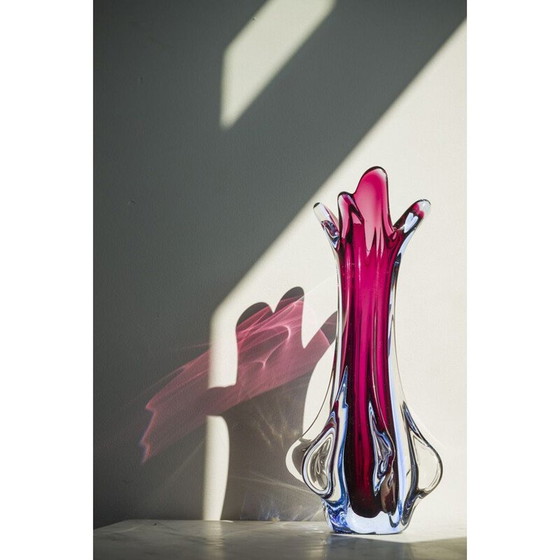 Image 1 of Murano Sommerso Vase von Flavio Poli