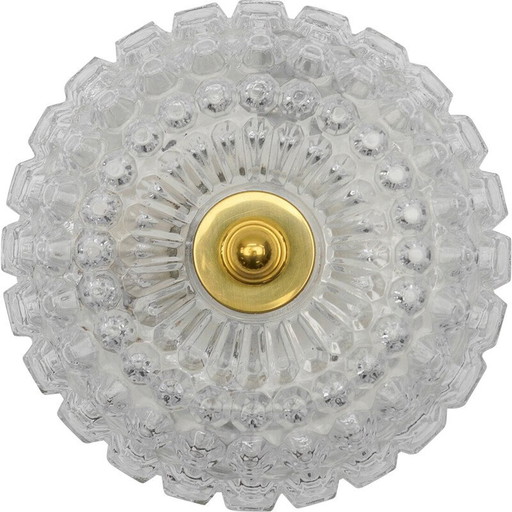 Vintage Glas-Deckenleuchte für Limburg, Deutschland 1960