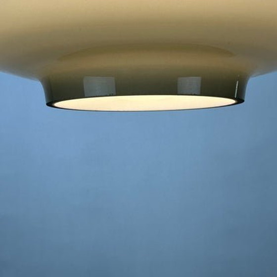 Image 1 of Grau Opalglas Pendelleuchte Kreta Für Holmegaard Von Jacob Bang