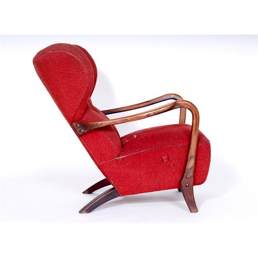 Klassischer tschechoslowakischer Sessel aus Holz, 1920