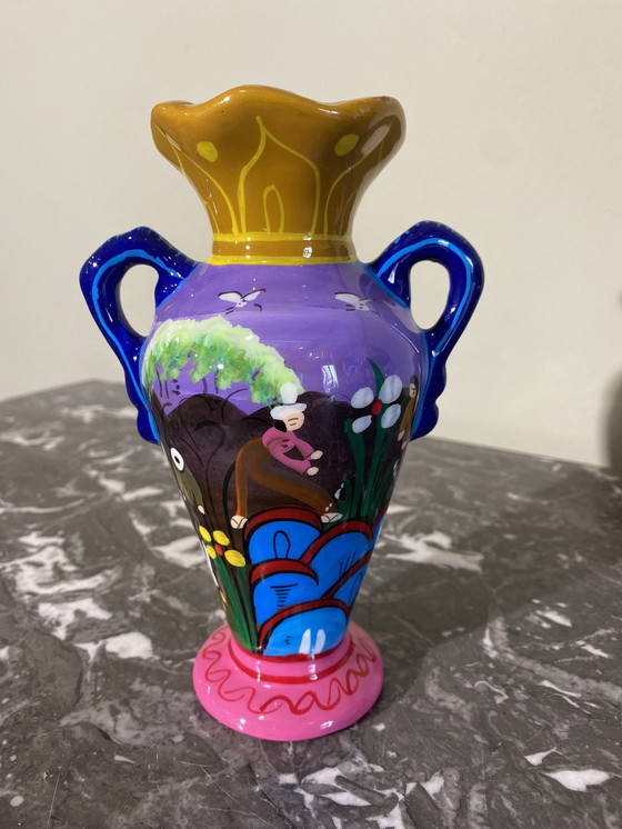 Image 1 of Ethnische bunte Vase
