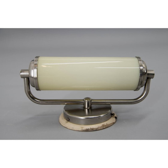 Image 1 of Alte Bauhaus-Wandleuchte aus vernickeltem Metall, 1930