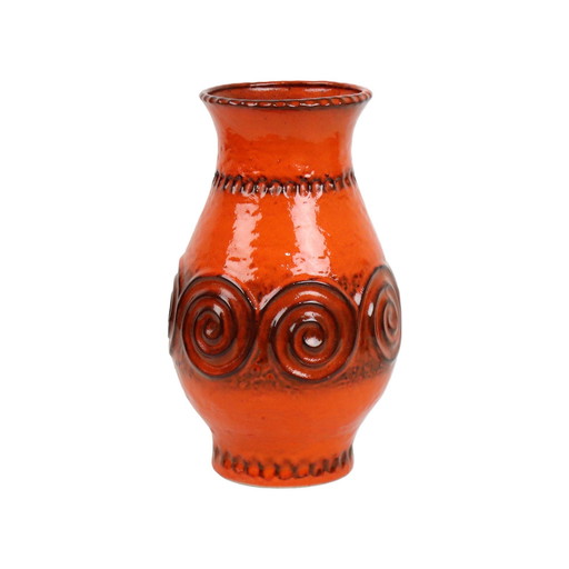 Orangefarbene Vase Jasba