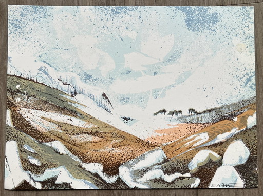 Siebdruck Regy Priest - Engel Orus