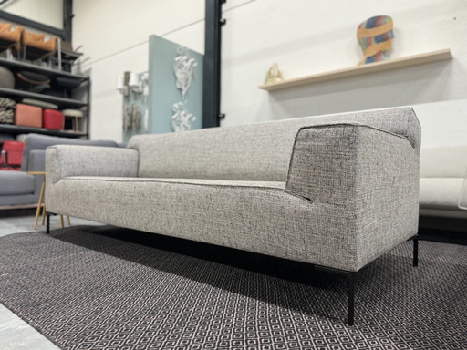 Design auf Lager Bloq 3 Sitzer Sofa Stanton Braun Weiß