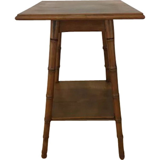 Vintage Beistelltisch aus geschnitztem Holz, 1960er Jahre