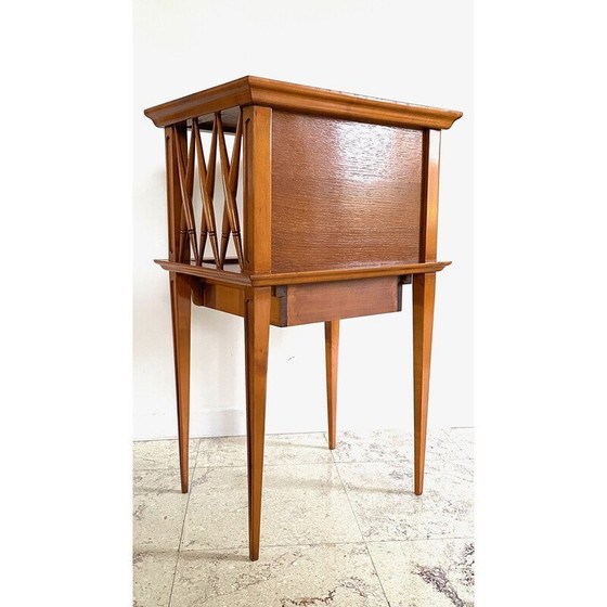 Image 1 of Vintage Nachttisch mit lackierten Holzbeinen Kompass