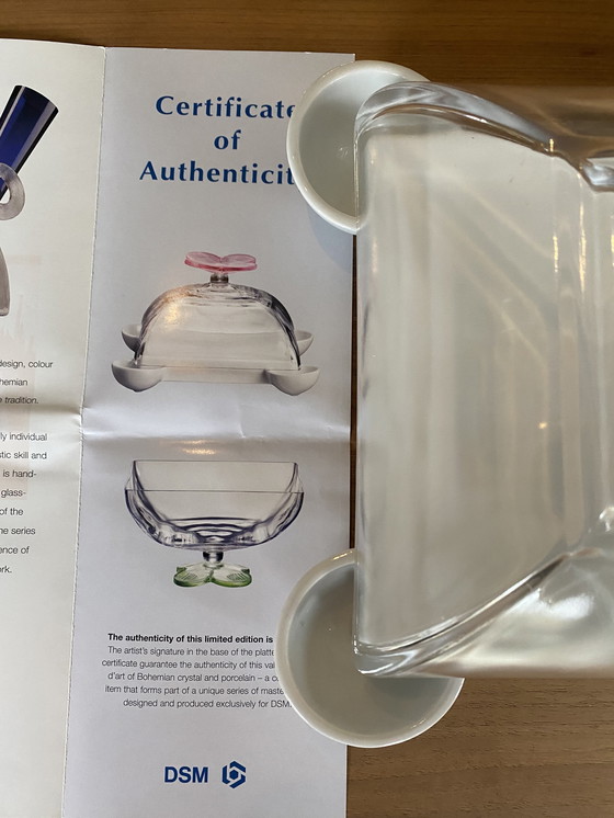 Image 1 of Bořek Šípek Käseglocke aus Kristall und Porzellan