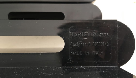 Image 1 of Zeitschriftenkorb aus schwarzem Kunststoff von Giotto Stoppino für Kartell