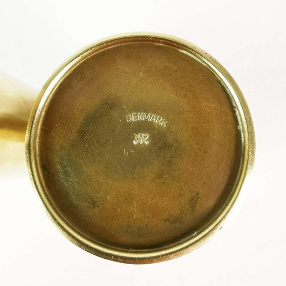 Image 1 of Paar Vintage-Kerzenhalter aus Messing, Dänemark 1960