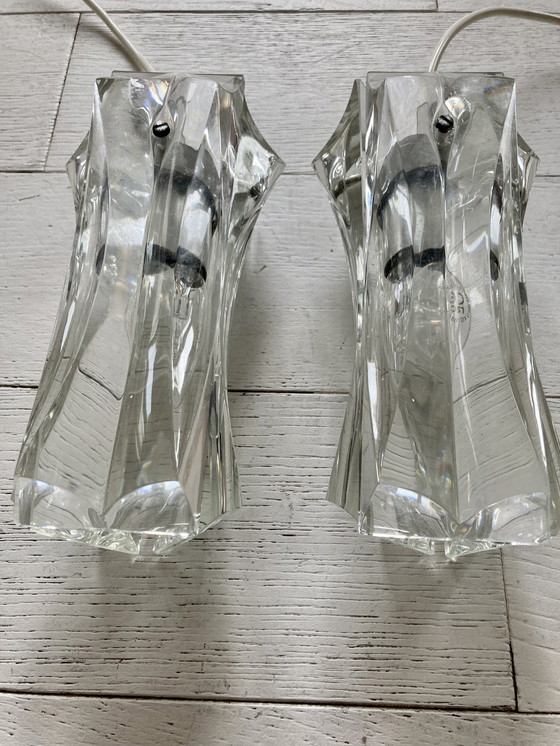 Image 1 of 2x Glas-Pendelleuchte