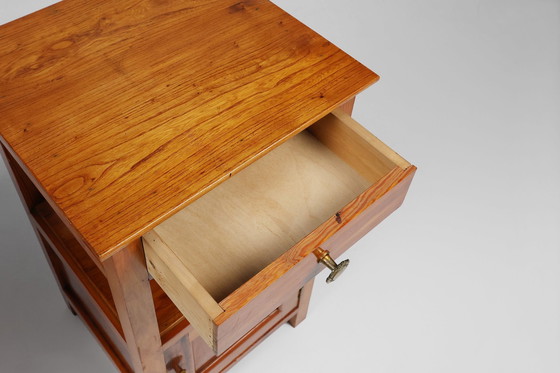 Image 1 of Art Deco Nachttische aus Holz, Frankreich, 1940er Jahre, 2er Set