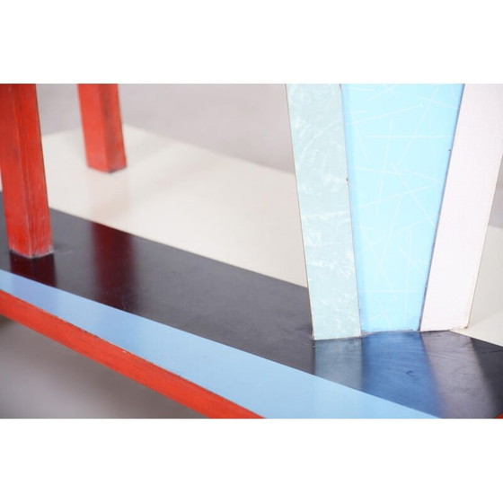 Image 1 of Blumenhalter aus Rotbuche und Formica, Tschechoslowakei 1950