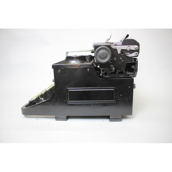 Image 1 of Alte Schreibmaschine aus Metall, Stahl, Chrom und Stoff, Deutschland 1915