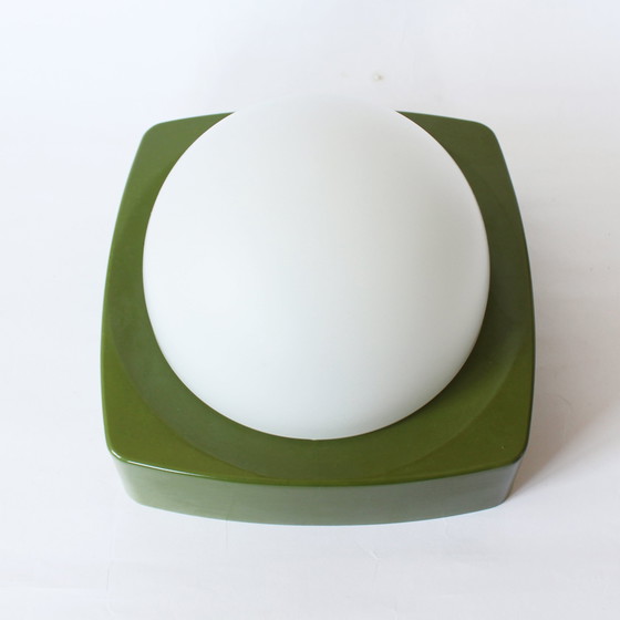 Image 1 of Vintage 70S Grüne Wandlampe