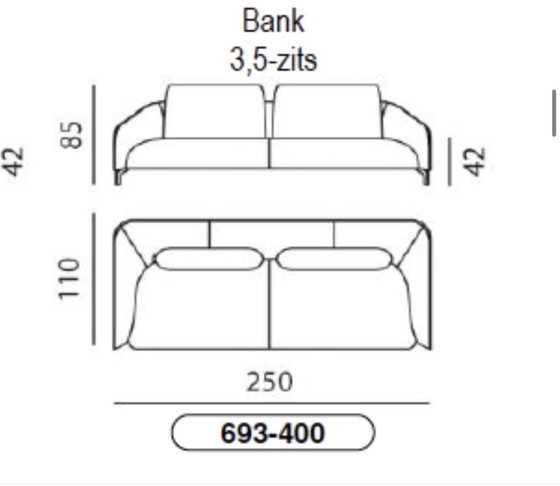 Image 1 of Leolux Elias 3,5-Sitzer-Sofa