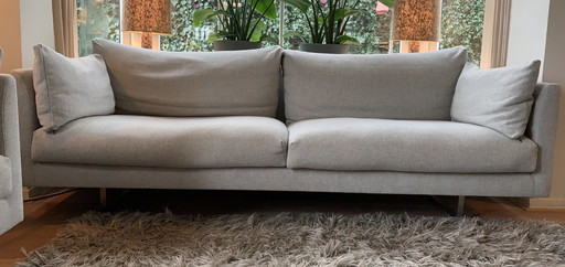 2x Montis Sofa Modell Axel / Gewebter Wollstoff