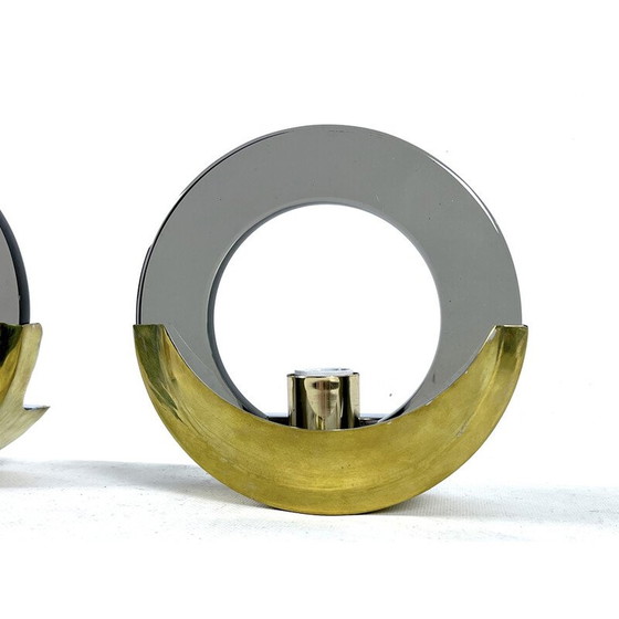 Image 1 of Paar alte Wandlampen aus Messing und Glas für Ity, Italien 1970