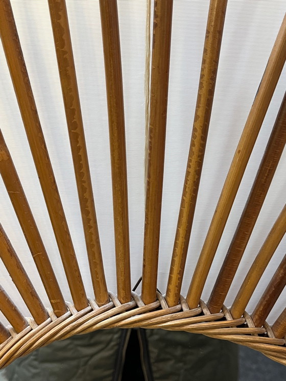 Image 1 of Französischer Vintage Spiegel aus Bambus & Rattan