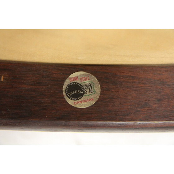 Image 1 of Set aus 4 Vintage Palisander- und Samtstühlen von Henning Kjaernulf für Sorø Stolefabrik, Dänemark 1960