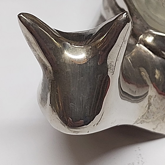 Image 1 of Wunderschöne Schnecke, versilberter Salzstreuer mit Silber 925 Miniaturlöffel.