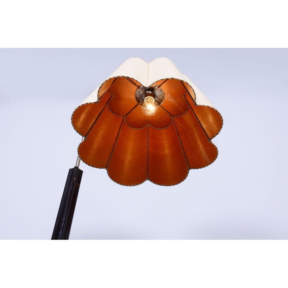 Image 1 of Vintage Art Deco Stehlampe aus Nussbaum und Eiche von Jindrich Halabala für Up Zavody, Tschechoslowakei 1930